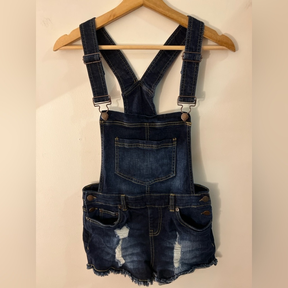 Dickies Denim Overall Shorts S
